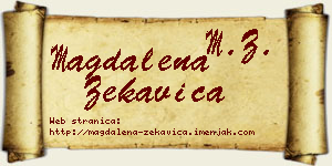 Magdalena Zekavica vizit kartica